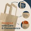 imageReli 525x325x8 in Small Paper Bags with Handles  55 Pack  Kraft Brown Paper Bags with Flat Handles  Ideal for Gifts Retail Shopping Merchandise Crafts