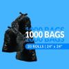 imageReli 610 Gallon Trash Bags  1000 Bags  Black  Bathroom  Strong  GarbageBlack