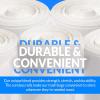 imageReli 610 Gallon Trash Bags  1000 Bags  Clear  Bathroom  Strong  Garbage