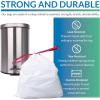 imageReli 610 Gallon Trash Bags Drawstring  500 Count Bulk  22quotx23quot  6 8 10 Gallon Drawstring Garbage Bags  White Trash Can Liners  Small  Medium