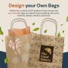 imageReli 8x45x1025 in Brown Paper Bags with Handles  110 Pack  Kraft Brown Paper Bags with Twist Handles Bulk  Ideal for Gifts Retail Shopping Merchandise Crafts