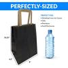 imageReli 90 Pack  8quotx45quotx1025quot Black Paper Bags wHandles  Small Gift BagsShopping Bags  Gifts Shopping Retail Party Favors