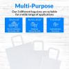imageReli 90 Pack  Assorted Sizes White Paper Bags wHandles  7x315x8 8x45x1025 10x5x13  30 Pcs Each Size  Paper Bag Combo Pack  Retail Shopping Gifts