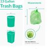 imageReli Biodegradable 13 Gallon Trash Bags  100 Count  ASTM D6954  Green  EcoFriendly  Oxobiodegradable Under Certain Conditions See Product Description100 Count Pack of 1