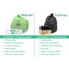 imageReli Biodegradable 33 Gallon Trash Bags 100 Count Green Eco Friendly Degradable Under Certain Conditions CustomFit for Compactor
