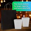 imageReli Black Paper Bags 55 Pack 8 x 45 x 1025  Black Gift Bags with Handles Kraft Paper  MultiPurpose for Shopping Retail Small Gifts Takeout DIY Party Favors