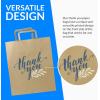imageReli Brown Paper Bags wHandles  100 Pcs Bulk  10quotx675quotx12quot  Paper Thank You Bags Kraft  Printed  Shopping To Go Thank You Gifts Wedding  25 Larger Than 10quotx 5quotx13quot