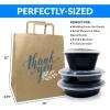 imageReli Brown Paper Bags wHandles  100 Pcs Bulk  10quotx675quotx12quot  Paper Thank You Bags Kraft  Printed  Shopping To Go Thank You Gifts Wedding  25 Larger Than 10quotx 5quotx13quot