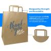 imageReli Brown Paper Bags wHandles  100 Pcs Bulk  10quotx675quotx12quot  Paper Thank You Bags Kraft  Printed  Shopping To Go Thank You Gifts Wedding  25 Larger Than 10quotx 5quotx13quot