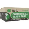 imageReli Compostable 33 Gallon Trash Bags  80 Count Bulk  ASTM D6400  Green  EcoFriendly  For Compost
