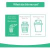 imageReli Compostable 4 Gallon Trash Bags  180 Count  ASTM D6400  Green  EcoFriendly  For Compost