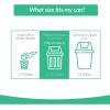 imageReli Compostable 68 Gallon Trash Bags  200 Count Bulk  ASTM D6400  Green  EcoFriendly  For Compost