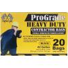 imageReli Contractor Garbage Bags 42 Gallon  20 Trash Bags  Heavy Duty  Black Contractor