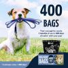 imageReli Dog Poop Bags 400 Bags  Large Single Roll  Dispenser Box  9x13quot Large Doggie Poo Sack  Use for Yard Pickup  Bulk Single Roll  Unscented Leak Proof Black