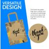 imageReli Paper Bags  110 Pcs Bulk  8quotx45quotx1025quot  Paper Thank You Bags  Brown Kraft Handles  Printed Small Thank You Giftbag for Guests  Gifts Wedding Merchandise Business