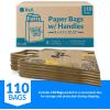 imageReli Paper Bags  110 Pcs Bulk  8quotx45quotx1025quot  Paper Thank You Bags  Brown Kraft Handles  Printed Small Thank You Giftbag for Guests  Gifts Wedding Merchandise Business