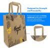 imageReli Paper Bags  110 Pcs Bulk  8quotx45quotx1025quot  Paper Thank You Bags  Brown Kraft Handles  Printed Small Thank You Giftbag for Guests  Gifts Wedding Merchandise Business