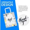 imageReli Paper Bags  110 Pcs Bulk  8quotx45quotx1025quot  Paper Thank You Bags  White Handles  Printed Small Thank You Giftbag for Guests  Gifts Wedding Merchandise Business110 Count Pack of 1