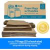 imageReli Paper Bags wHandles Kraft  Assorted Large Sizes  75 Pcs 25 Each Size  Bulk  8x425x1010x5x1316x6x12  Brown Paper Bag Combo Pack  Retail BagsShopping Gifts