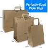 imageReli Paper Bags wHandles Kraft  Assorted Large Sizes  75 Pcs 25 Each Size  Bulk  8x425x1010x5x1316x6x12  Brown Paper Bag Combo Pack  Retail BagsShopping Gifts
