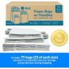 imageReli Paper Bags wHandles White  Assorted Large Sizes  75 Pcs 25 Each Size  Bulk  8x425x1010x5x1316x6x12  White Paper Bag Combo Pack  Retail BagsShopping Gifts