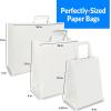 imageReli Paper Bags wHandles White  Assorted Large Sizes  75 Pcs 25 Each Size  Bulk  8x425x1010x5x1316x6x12  White Paper Bag Combo Pack  Retail BagsShopping Gifts