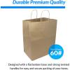 imageReli Paper Bags with Handles  55 Pcs  Brown  12quot x 9quot x 1575quot Large  Kraft Paper Bags ToteShopping Grocery Retail Merchandise Restaurant  Large Handles