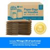 imageReli Paper Bags with Handles Kraft  90 Pcs Total 30 Pcs Each Size  Bulk  Paper Bag Combo Pack  7x315x88x45x102510x5x13  Retail Shopping Gifts ampamp Business