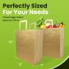 imageReli Paper Grocery Bags wHandles 100 Pcs Bulk12quotx7quotx14quot Large Paper Grocery Bags with Handles  Heavy Duty 57 Lbs Basis  Shopping TakeoutTo Go Retail BrownKraft