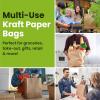 imageReli Paper Grocery Bags wHandles 100 Pcs Bulk12quotx7quotx14quot Large Paper Grocery Bags with Handles  Heavy Duty 57 Lbs Basis  Shopping TakeoutTo Go Retail BrownKraft