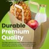 imageReli Paper Grocery Bags wHandles 100 Pcs Bulk12quotx7quotx14quot Large Paper Grocery Bags with Handles  Heavy Duty 57 Lbs Basis  Shopping TakeoutTo Go Retail BrownKraft