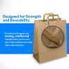 imageReli Paper Grocery Bags with Handles  55 Pcs Bulk  12quotx7quotx17quot  Kraft Brown Paper Bags Large  Use for Grocery TakeOut Restaurant Retail Shopping