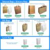 imageReli Paper Shopping Bags  60 Pcs  Large 16quotx6quotx12quot  Brown Paper Bags with Handles  Heavy Duty 68 lbs Basis  Kraft With Wide Base  Take OutTo Go Retail Shopping Restaurant