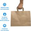 imageReli Paper Shopping Bags  60 Pcs  Large 16quotx6quotx12quot  Brown Paper Bags with Handles  Heavy Duty 68 lbs Basis  Kraft With Wide Base  Take OutTo Go Retail Shopping Restaurant