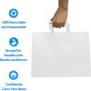 imageReli Paper Shopping Bags White  60 Pcs  Large 16x6x12quot  Kraft White Paper Bags with Handles  Heavy Duty Large  Shopping Take OutTo Go Retail Restaurant