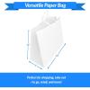 imageReli Paper Shopping Bags White  60 Pcs  Large 16x6x12quot  Kraft White Paper Bags with Handles  Heavy Duty Large  Shopping Take OutTo Go Retail Restaurant