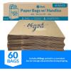 imageReli Paper Shopping Bags wHandles  60 Pcs  Large 16quotx6quotx12quot  Kraft Brown Paper Bags with Handles  Printed Thank You Large  Take OutTo Go Retail Shopping Tote Restaurant Grocery