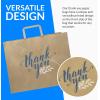imageReli Paper Shopping Bags wHandles  60 Pcs  Large 16quotx6quotx12quot  Kraft Brown Paper Bags with Handles  Printed Thank You Large  Take OutTo Go Retail Shopping Tote Restaurant Grocery