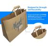 imageReli Paper Shopping Bags wHandles  60 Pcs  Large 16quotx6quotx12quot  Kraft Brown Paper Bags with Handles  Printed Thank You Large  Take OutTo Go Retail Shopping Tote Restaurant Grocery