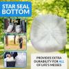 imageReli Premium 50 Gallon Trash Bags  200 Count  Made in USA  Heavy Duty  Bulk  SuperValue  Clear MultiUse Garbage Bags