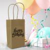 imageReli Small Gift Bags with Handles 55 Pack35x24x625quot  Brown Paper Gift Bags with Handles Kraft Paper  MultiPurpose for Shopping Retail Gifts Takeout DIY Party Favors