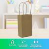 imageReli Small Gift Bags with Handles 55 Pack35x24x625quot  Brown Paper Gift Bags with Handles Kraft Paper  MultiPurpose for Shopping Retail Gifts Takeout DIY Party Favors
