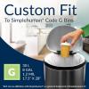 imageReli SuperFit Code G 120 Count  Compatible with Simplehuman Code G  Dispenser Pack Custom Fit Liners  Drawstring Trash Bags  30 Liter  8 Gallon  White