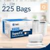 imageReli SuperFit Code Q 225 Count  Compatible with Simplehuman Code Q  Custom Fit Liners  Drawstring Trash Bags  5065 Liter  1317 Gallon  White  Roll Pack