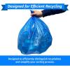 imageReli SuperValue 13 Gallon Recycling Bags  500 count Bulk  Tall Kitchen  Blue Trash Bags