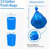 imageReli SuperValue 13 Gallon Recycling Bags  500 count Bulk  Tall Kitchen  Blue Trash Bags