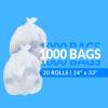 imageReli SuperValue 13 Gallon Trash Bags  1000 Count Bulk  Tall Kitchen  Can Liners  Clear MultiUse Garbage Bags