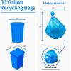 imageReli SuperValue 33 Gallon Recycling Bags 240 Count Bulk Made in the USA  Blue Trash Bags 3033 Gallon  Blue Recycling Garbage  33Gal with 30Gal 33Gal 35Gal Capacity1 Count Pack of 240
