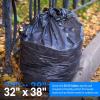 imageReli SuperValue 33 Gallon Trash Bags  125 Count  Made in USA  Heavy Duty  Black MultiUse Garbage Bags