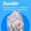 imageReli SuperValue 33 Gallon Trash Bags  125 Count  Made in USA  Heavy Duty  Clear MultiUse Garbage Bags